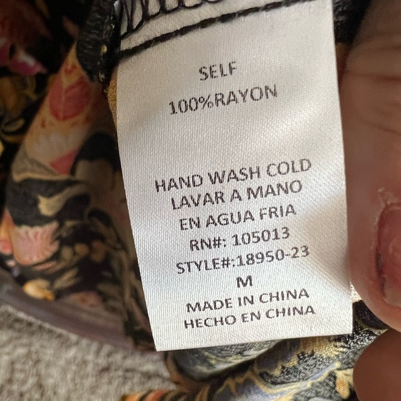 Emily Wonder Pink and Yellow Boxy Blouse with 3/4 Sleeves - Picture 6 of 6